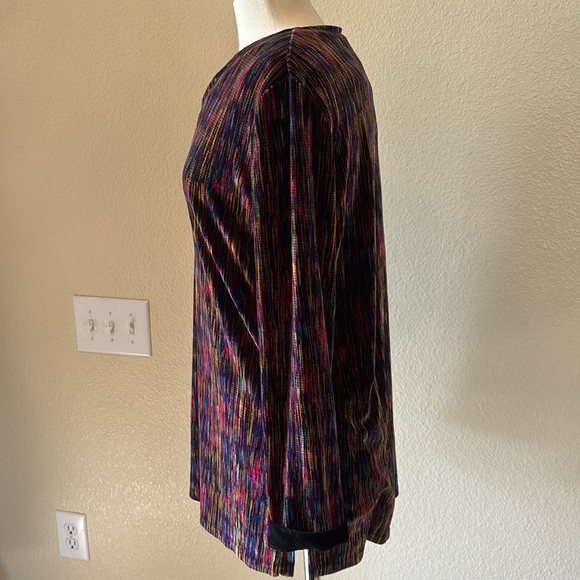 Georgette Trabolsi colorful satin blouse - Picture 5 of 6